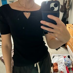 White House Black Market Work Top in Black